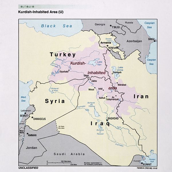 The Kurdish-Inhabited region in 2002