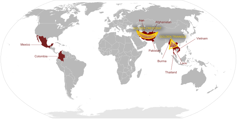 The world's primary opium producers