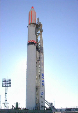 Badr-2 atop a Zenit-2 rocket