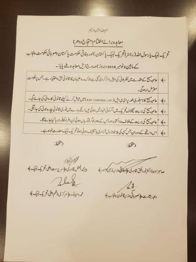 TLP party agreement