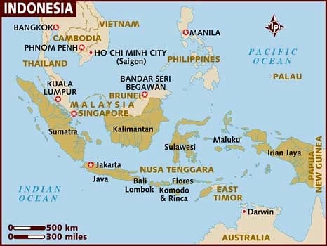 Map of Indonesia