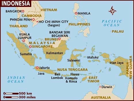 Map of Indonesia