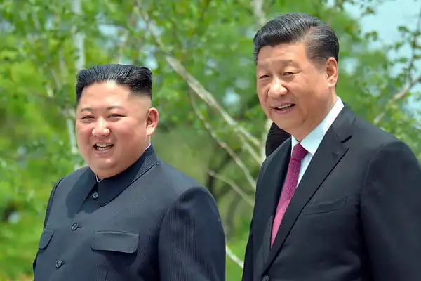 Kim Jong Un and Xi Jinping