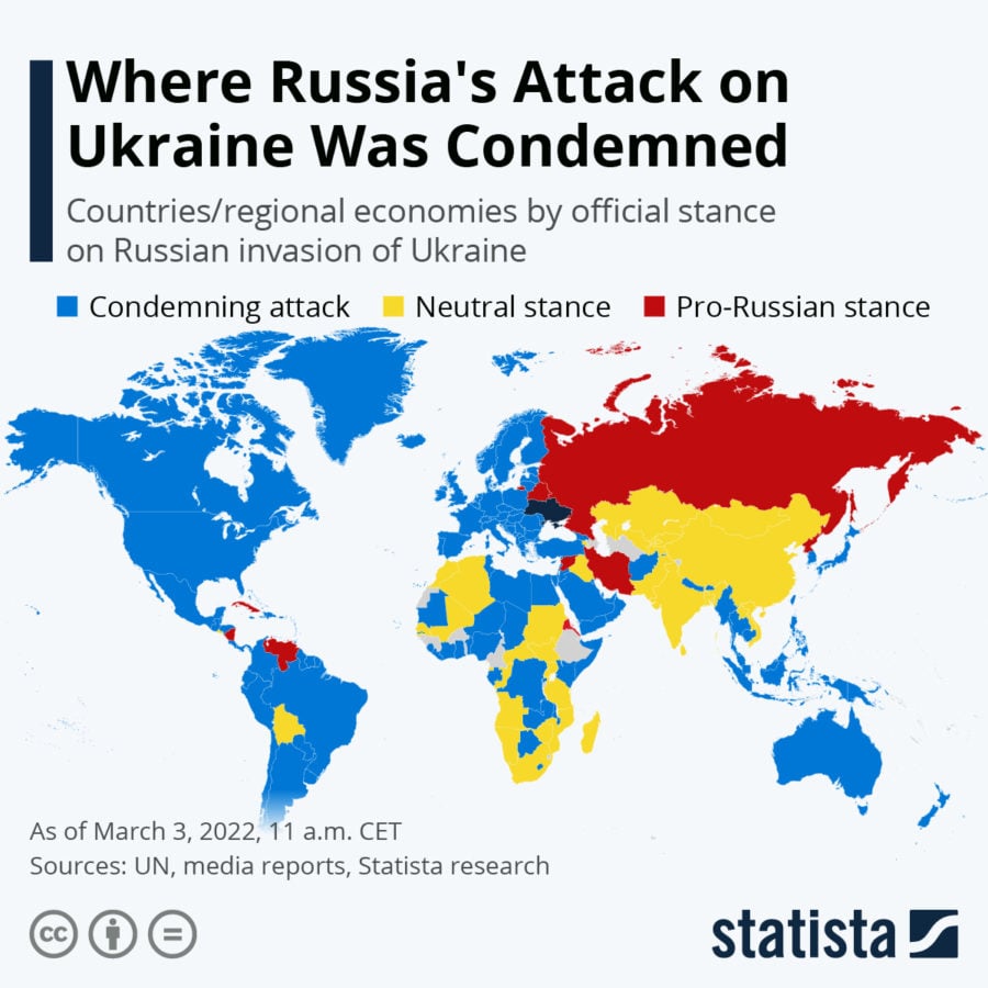 States Condemning the Russian war in Ukraine