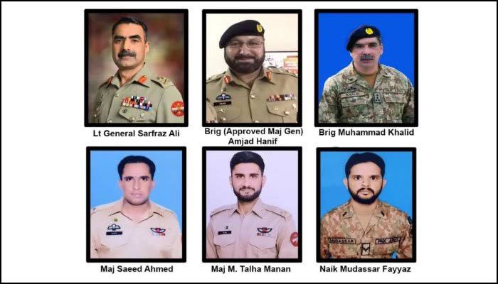 The martyrs of the Lasbela helicopter crash