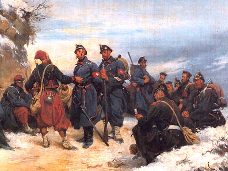 Franco-Prussian War, painting by Edouard Castres