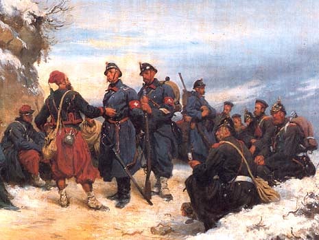 Franco-Prussian War, painting by Edouard Castres