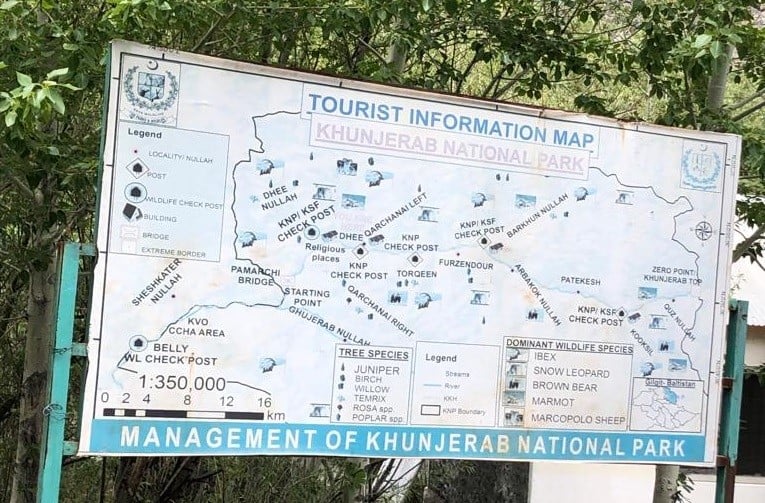 Map of Khunjerab Pass