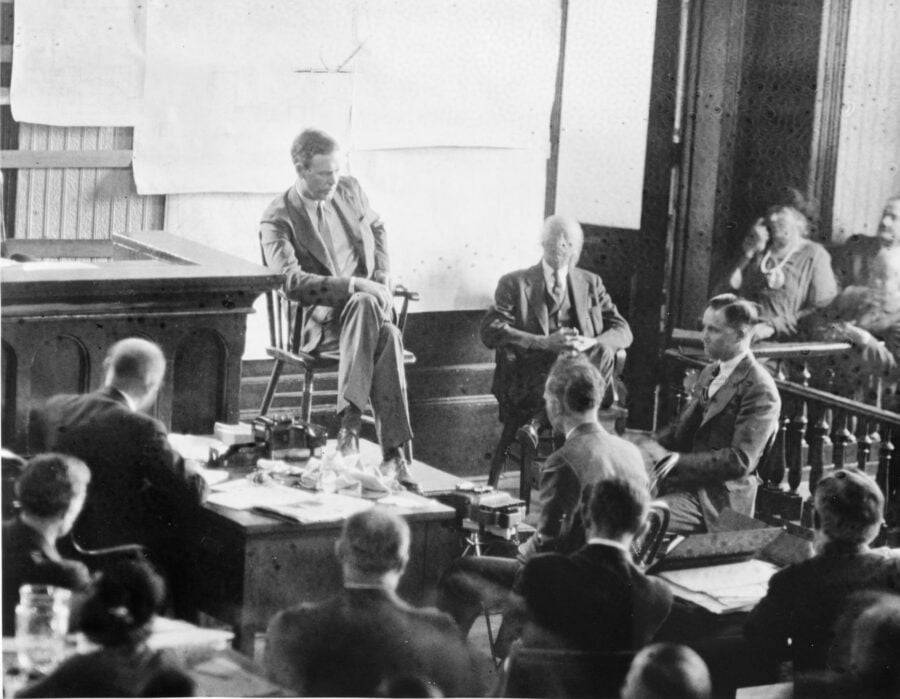 Charles Lindbergh on the witness stand