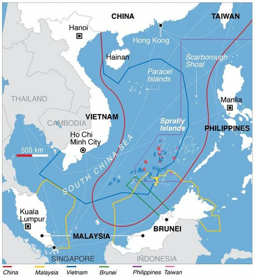 map, mineral claims, South-China-Sea