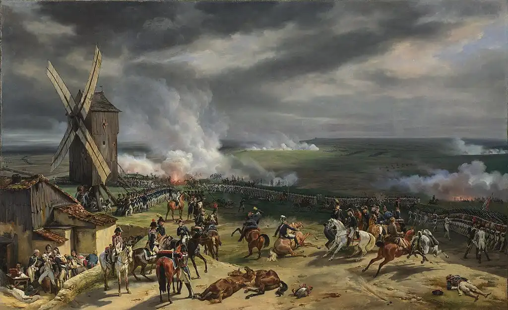 French victory over the Prussians at the Battle of Valmy in 1792
