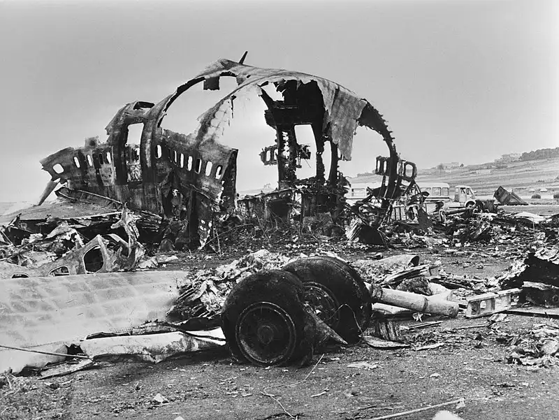Wreckage of KLM Flight 4805