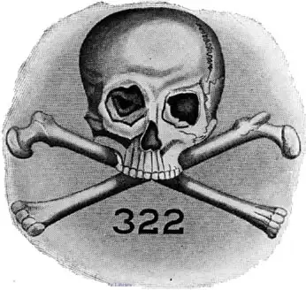 Logo of the secret society Skull and Bones 
