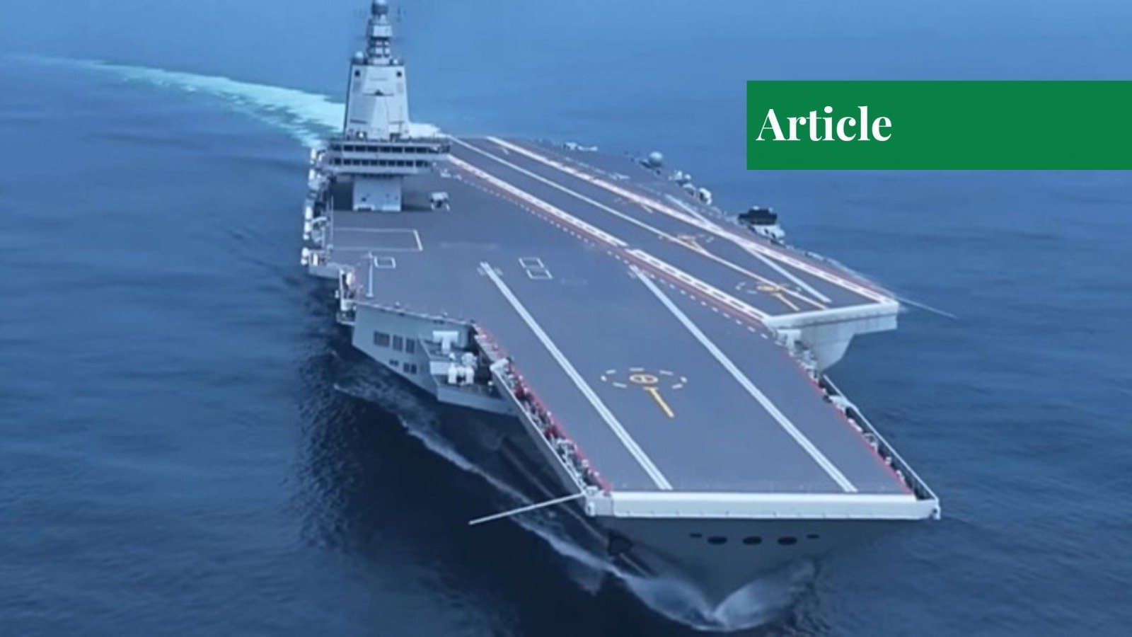 Fujian aircraft carrier