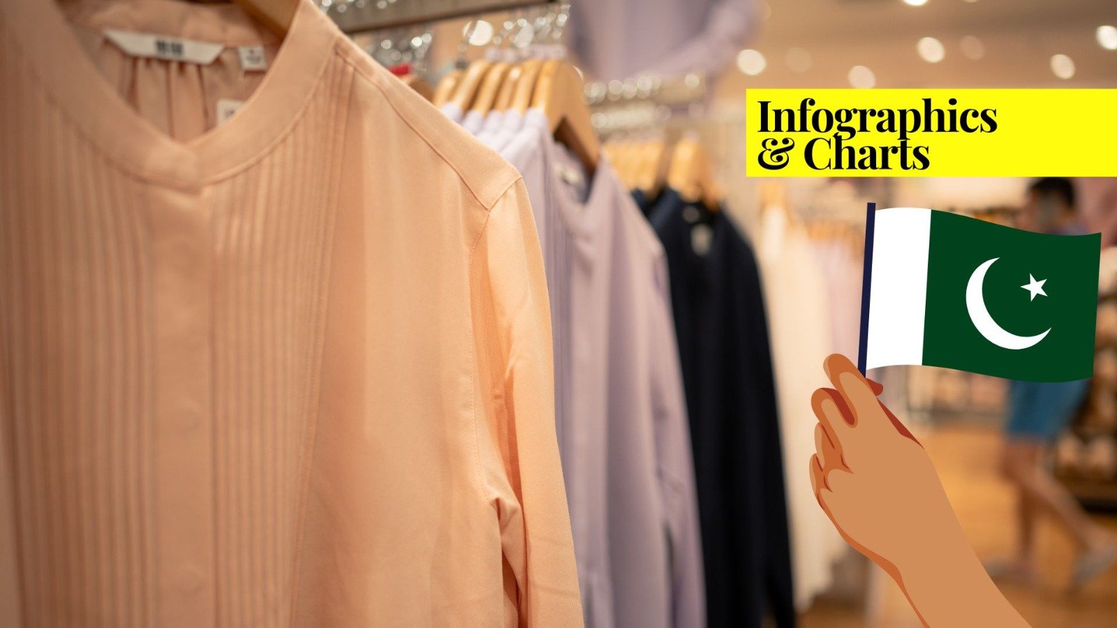 Preview of our chart visualizing the top 15 clothing brands in Pakistan according to their sales value and market share.