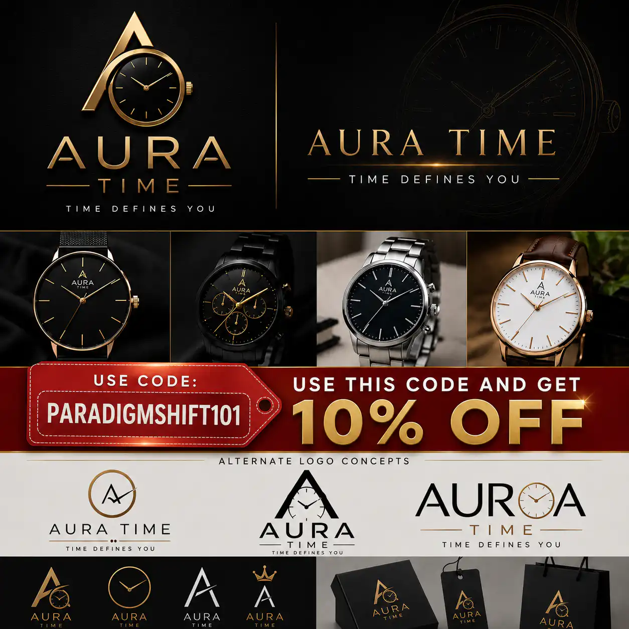 aura time watch shop