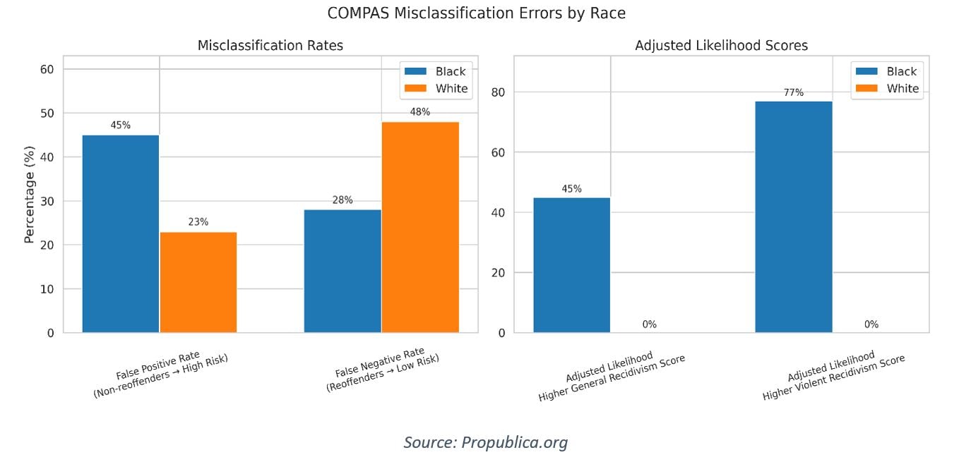 COMPAS Misclassification errors