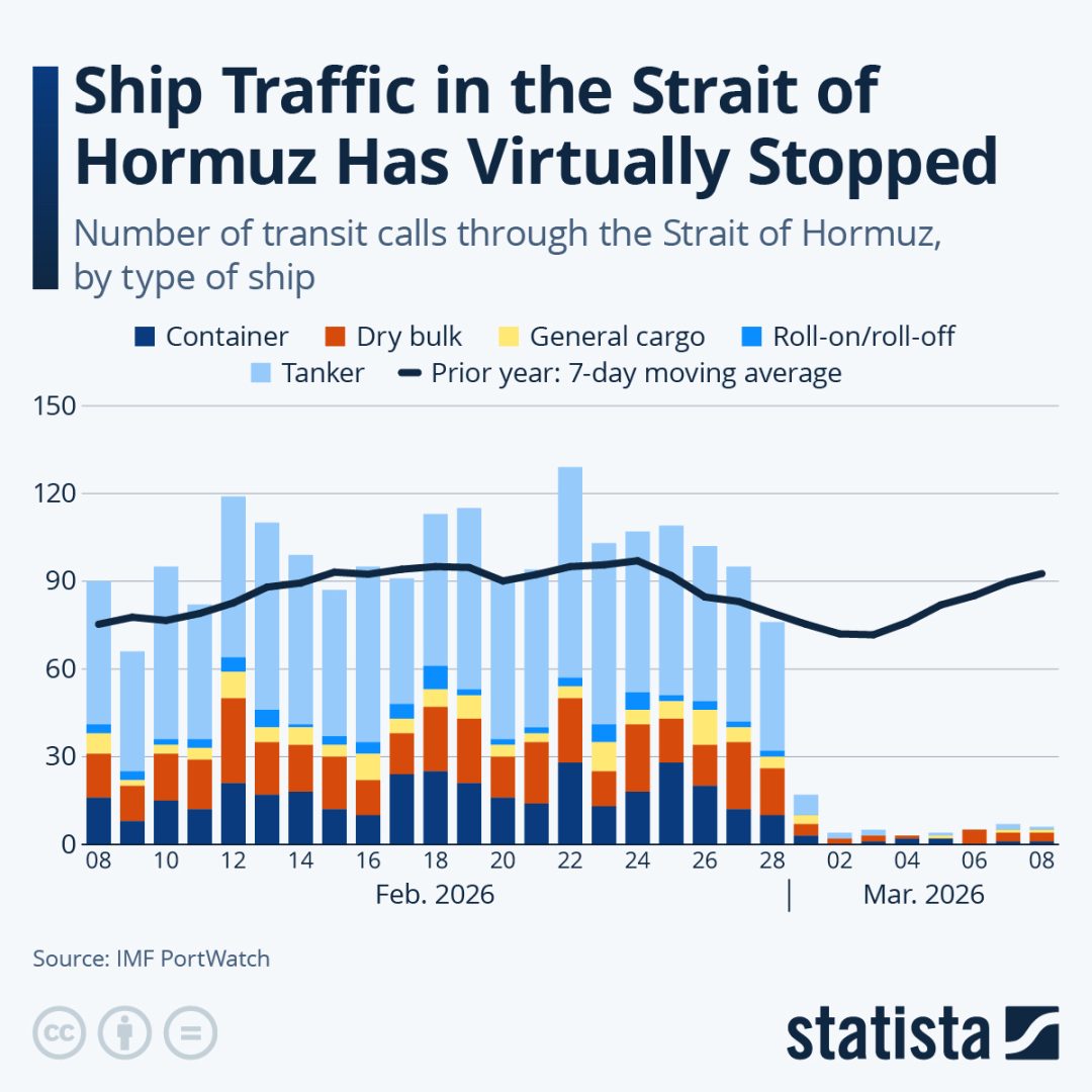 Shortly after the United States and Israel launched their joint military strikes against Iran on February 28, shipping traffic in the Strait of Hormuz came to a near standstill.