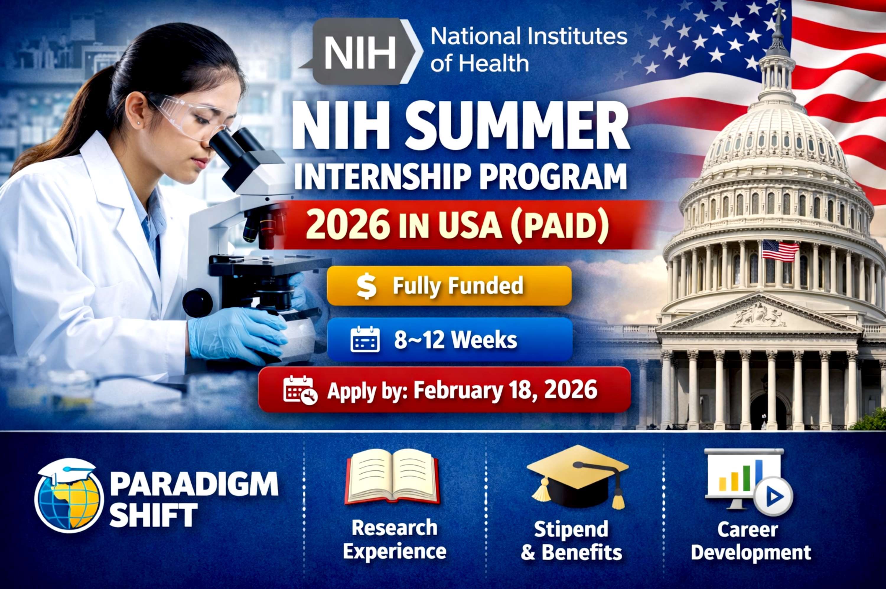 NIH Summer Internship Program 2026 – Internships – Paradigm Shift ...