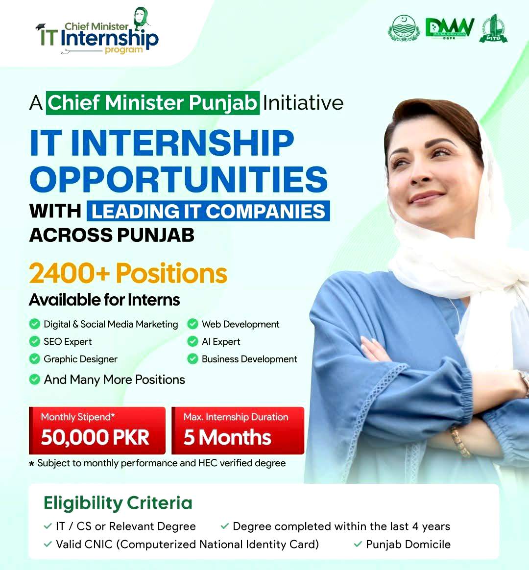 CM Punjab IT Internship Program