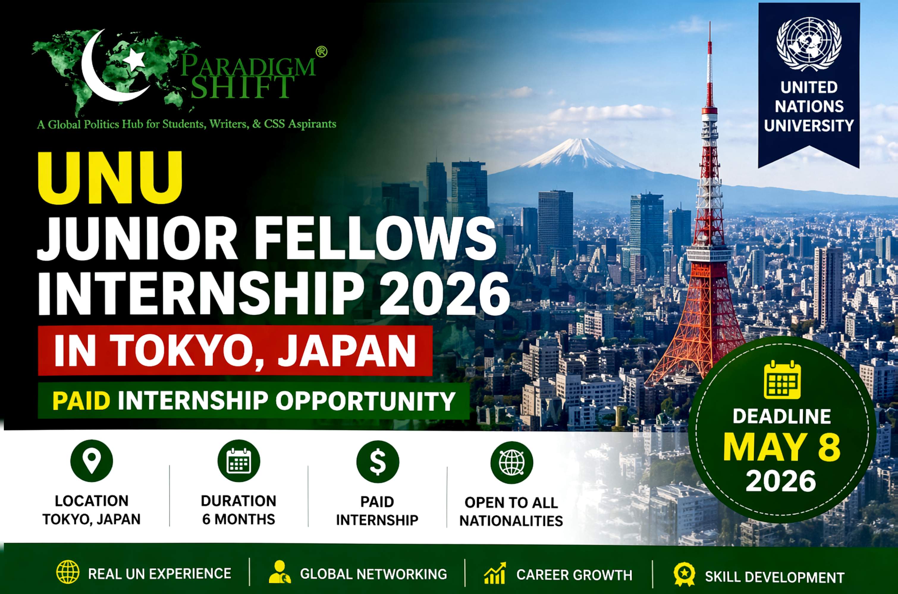 UNU Junior Fellows Internship 2026